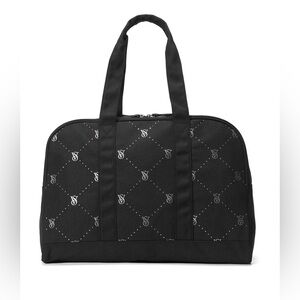DESIGNED BY VICTORIA’S SECRET!!! NWT BLACK/LOGO TOTE BAG WITH ZIPPER.